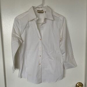 Eddie Bauer Cream Button-Up Shirt
